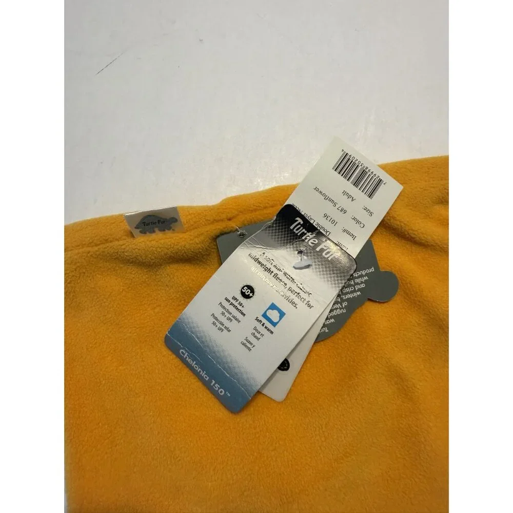 NWT Turtle Fur Double Layer Sunflower Orange Neck Warmer Adult